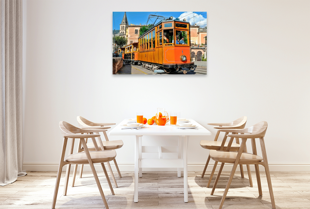Die historische Straßenbahn Tramvia de Sóller auf Mallorca
