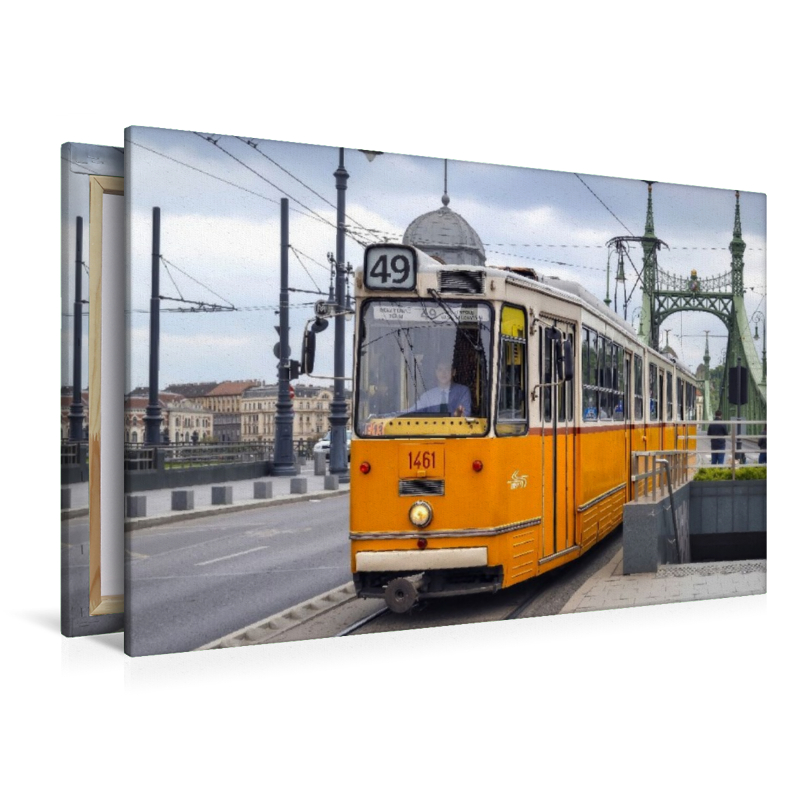 Ein Gelenktriebwagen in Budapest