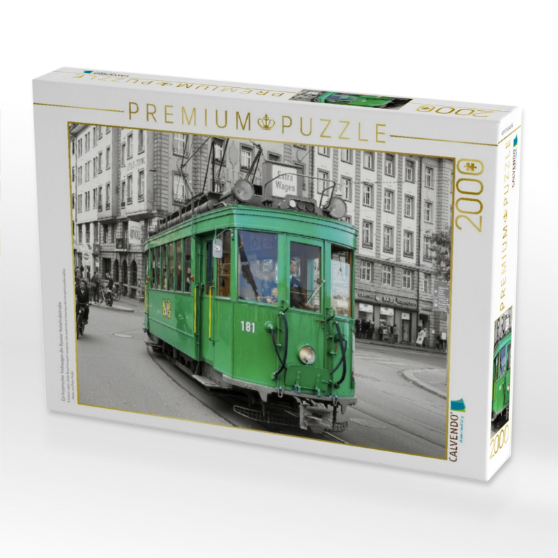 Ein historischer Triebwagen der Baseler Verkehrsbetriebe