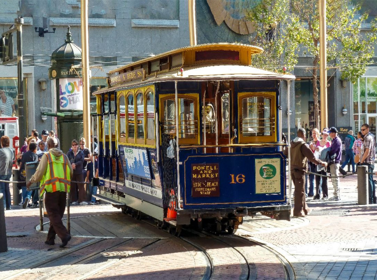 Eine der berühmten Cable Cars in San Francisco