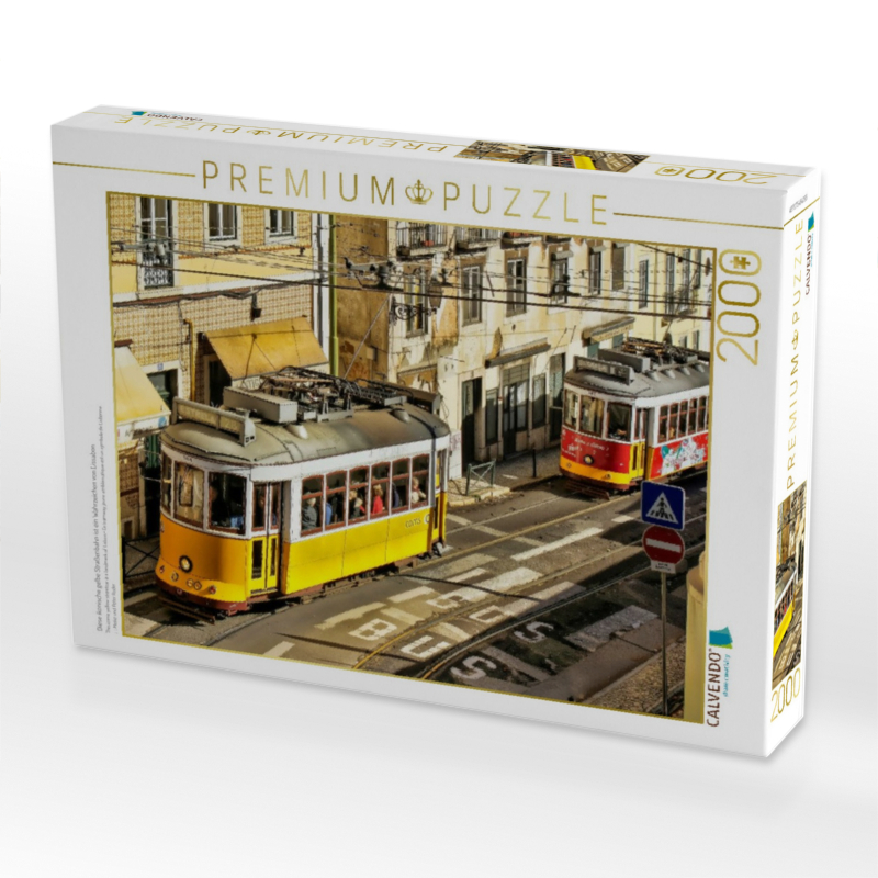 Diese ikonische gelbe Straßenbahn ist ein Wahrzeichen von Lissabon