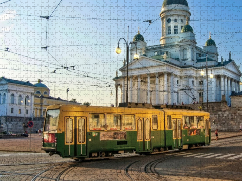 Gelenkwagen der Straßenbahn Helsinki