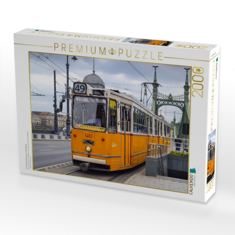 Ein Gelenktriebwagen in Budapest