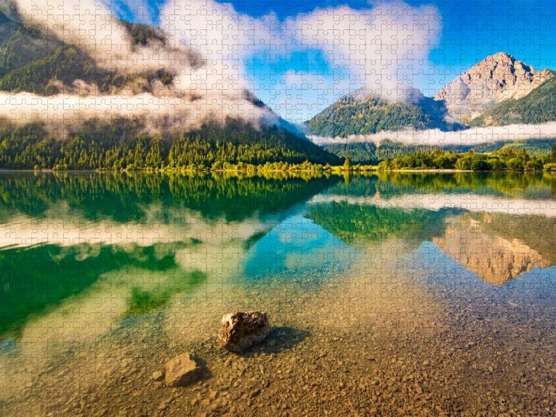 Heiterwanger See mit Lechtaler Alpen