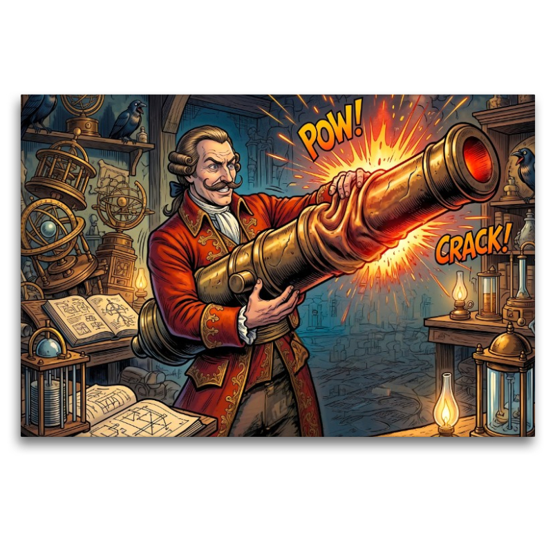 Die verbogene Kanone reparieren