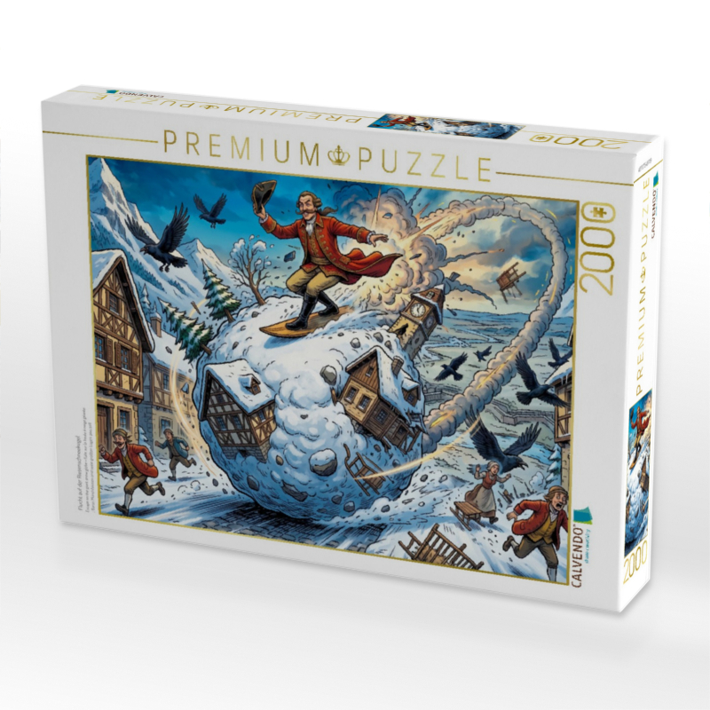 Flucht auf der Riesenschneekugel