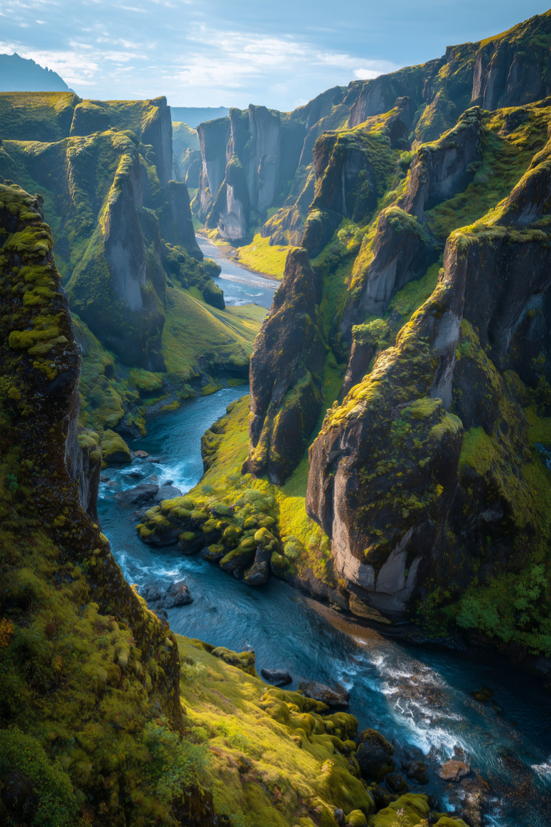 Island – Fjaðrárgljúfur Canyon