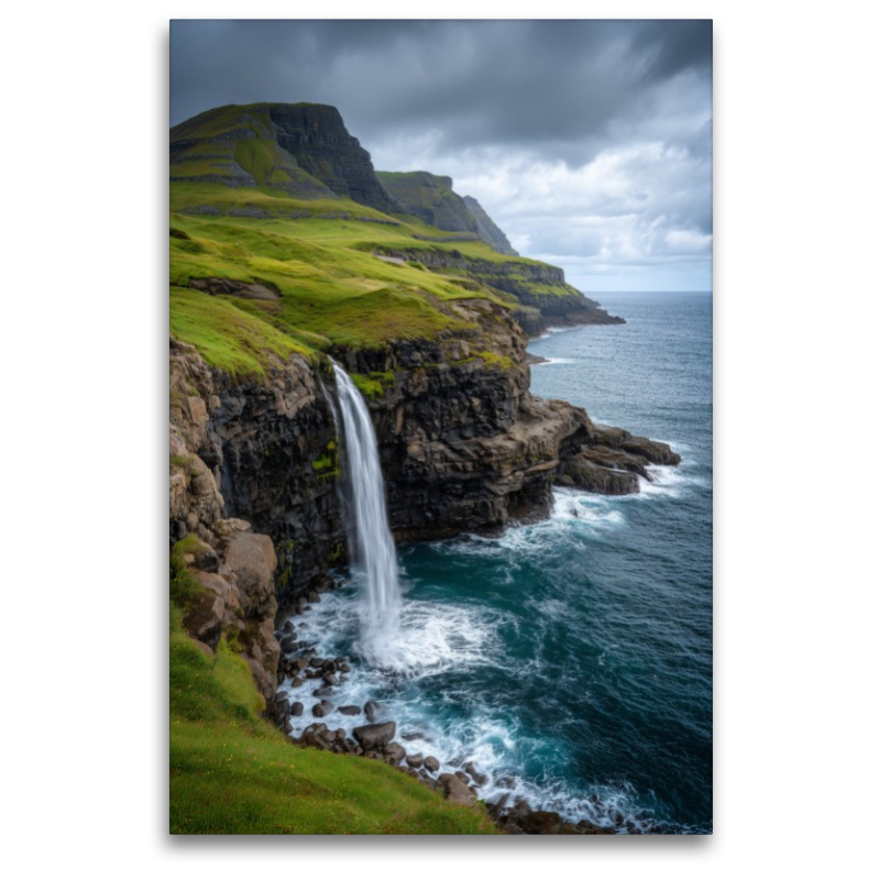 Färöer – Múlafossur Wasserfall