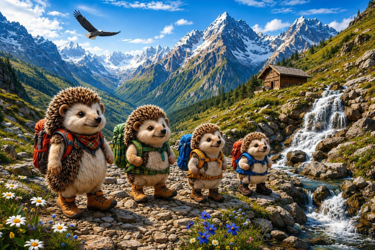 Die Igelwanderer der Alpen