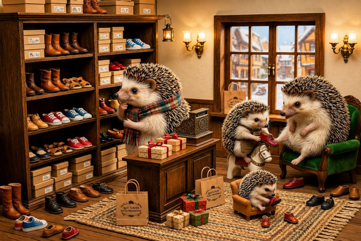 Die kleine Igelschuhstube