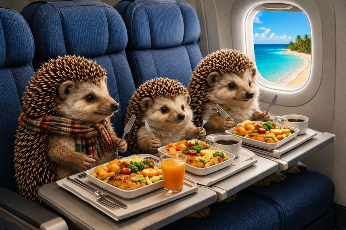Auch kleine Igel machen Urlaub