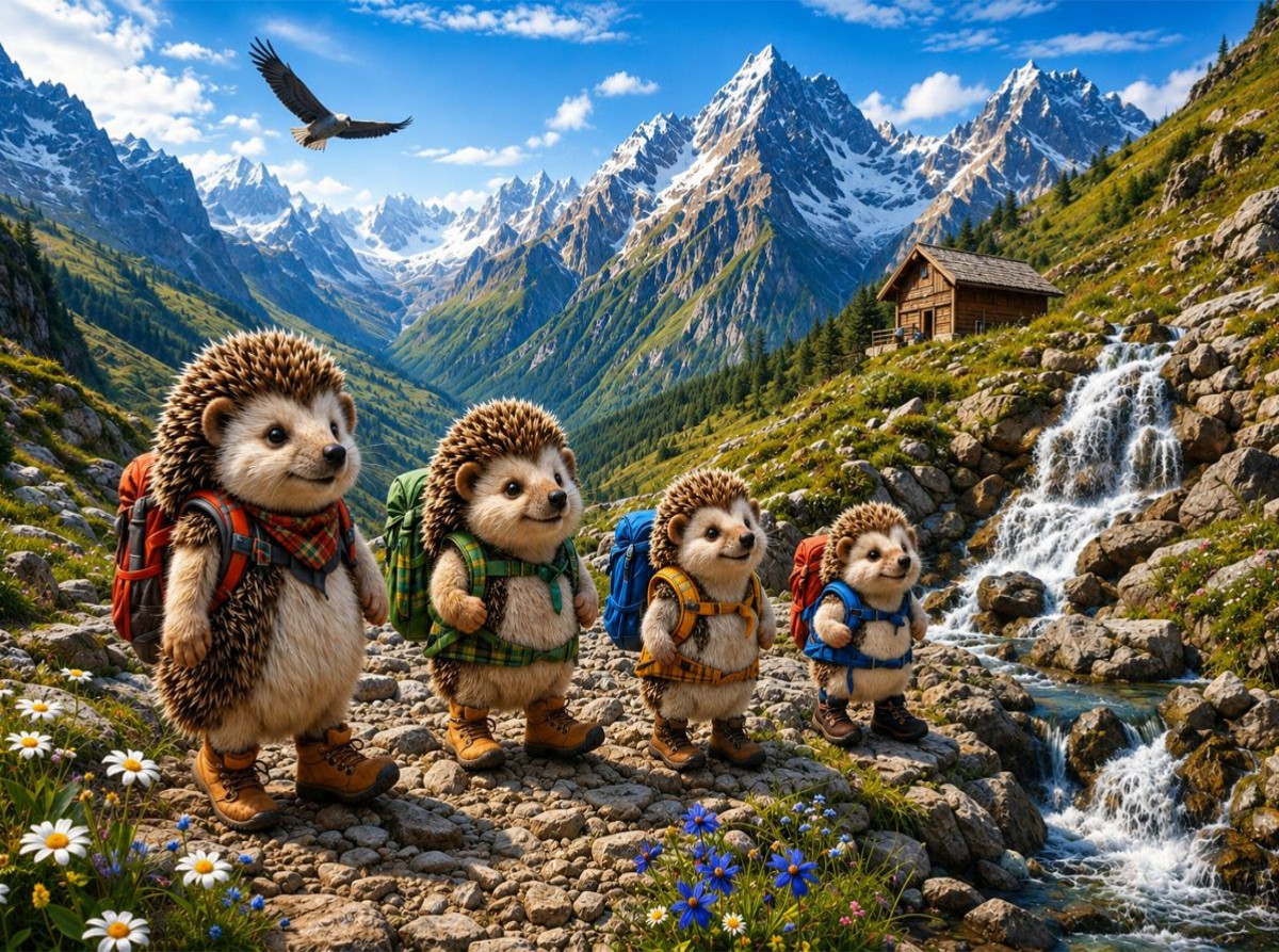 Die Igelwanderer der Alpen