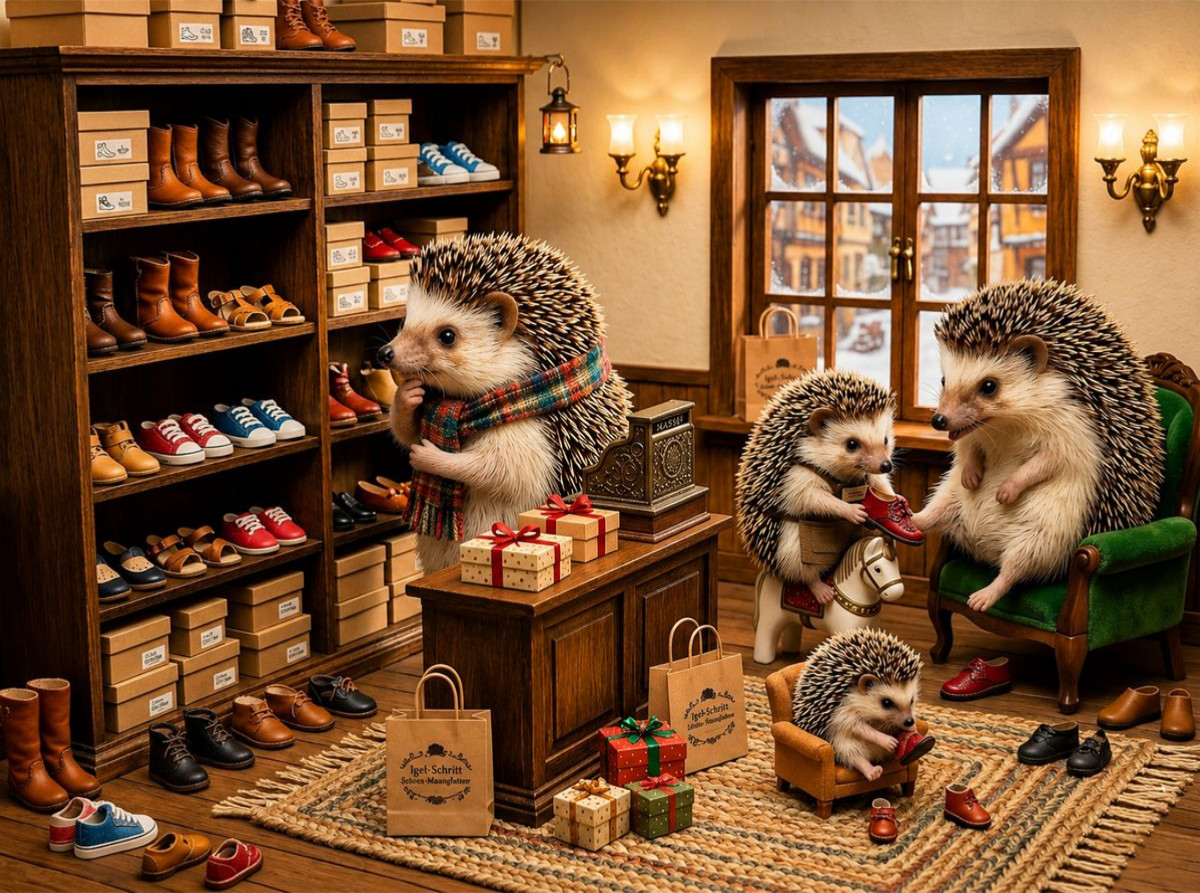 Die kleine Igelschuhstube