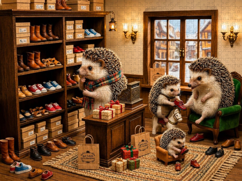 Die kleine Igelschuhstube