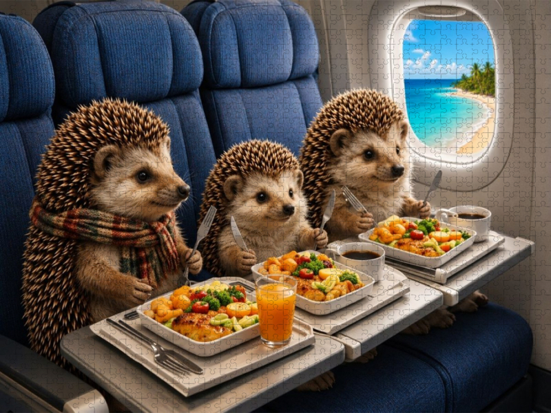 Auch kleine Igel machen Urlaub