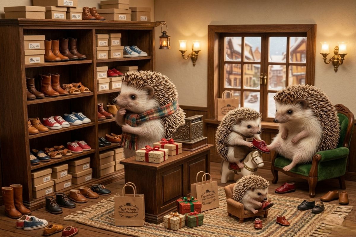 Die kleine Igelschuhstube