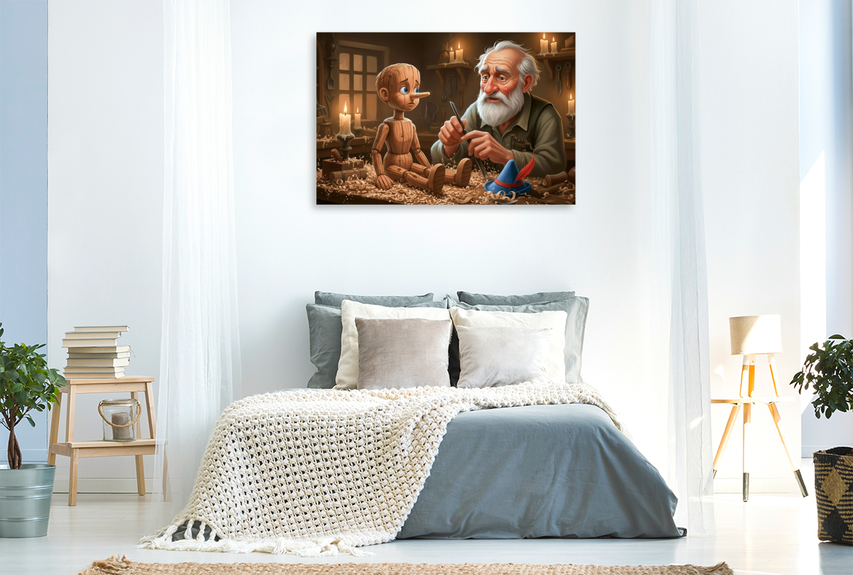 Geppetto erweckt den kleinen Holzjungen