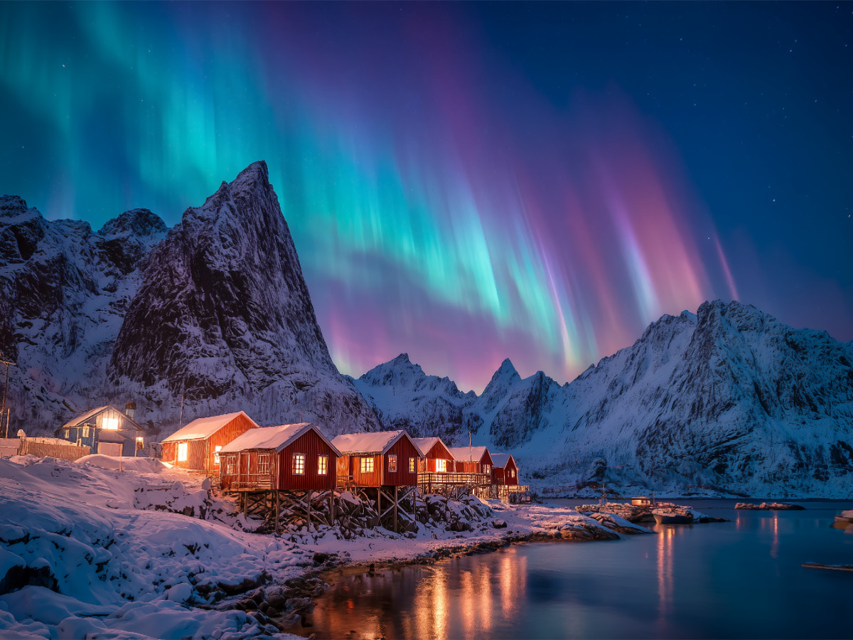 Ein Motiv aus dem Kalender Nordlichtzauber Norwegen