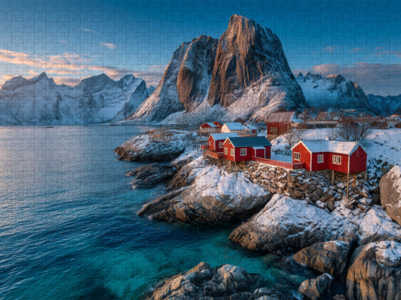 Ein Motiv aus dem Kalender Nordlichtzauber Norwegen