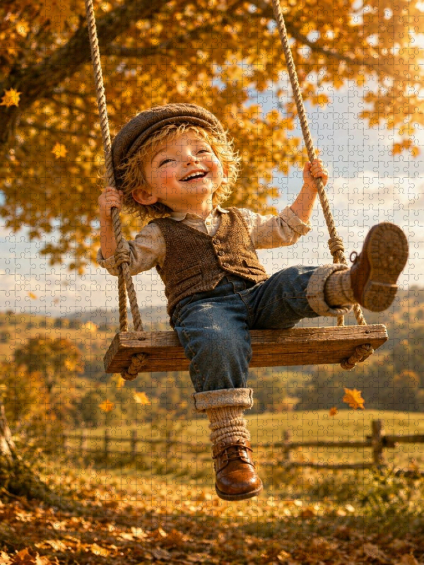 Herbstfreude im goldenen Licht
