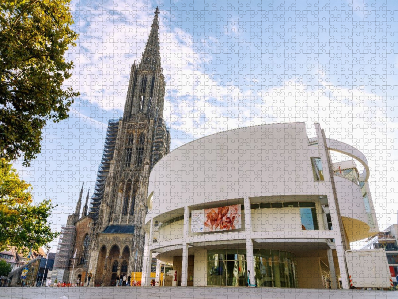 Stadthaus und Ulmer Münster am Münsterplatz
