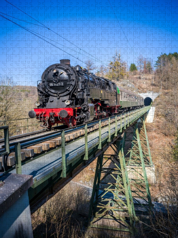 Die Rübelandbahn auf dem Kreuztalviadukt