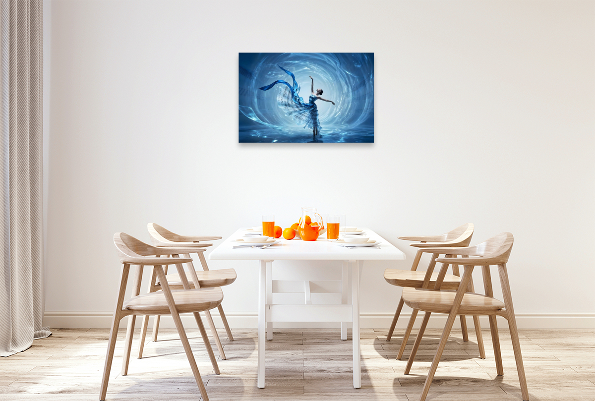 Strömung aus Blau