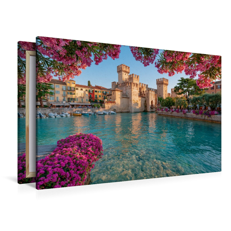 Sirmione – Frühlingsblüten an der Scaligerburg