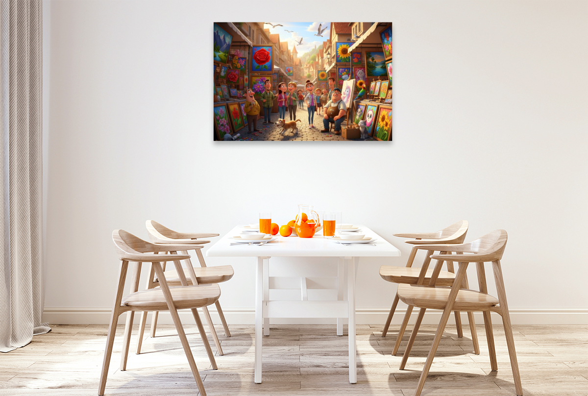 Kunst ist Ansichtssache - Kitschige Kunsthändler auf dem Markt
