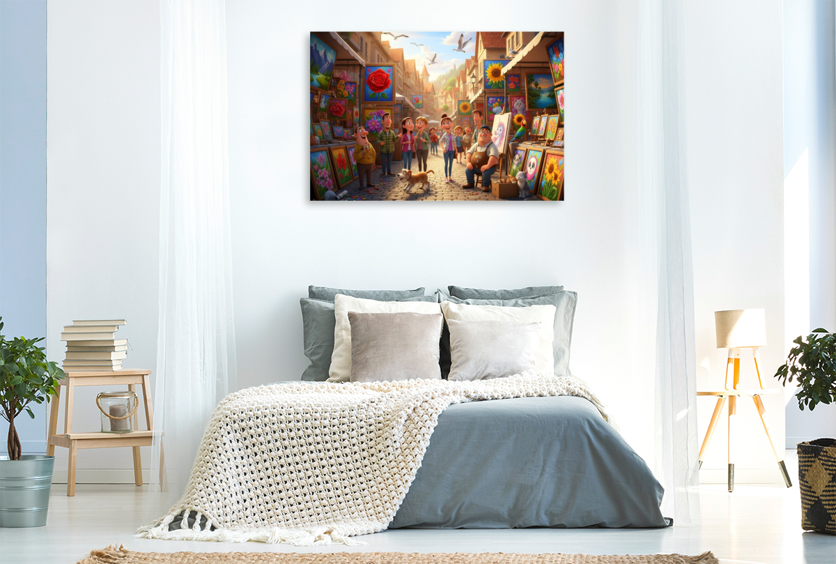 Kunst ist Ansichtssache - Kitschige Kunsthändler auf dem Markt