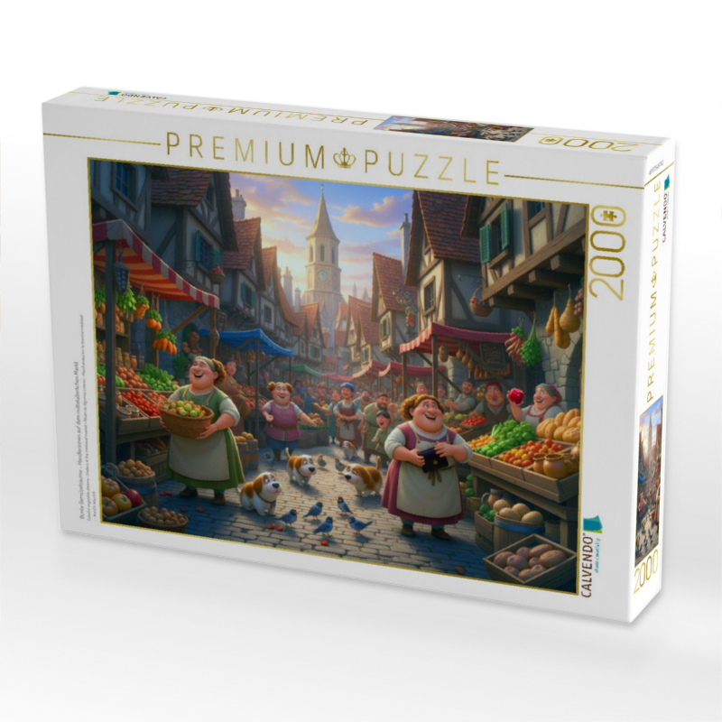 Bunte Gemüseträume - Händlerinnen auf dem mittelalterlichen Markt