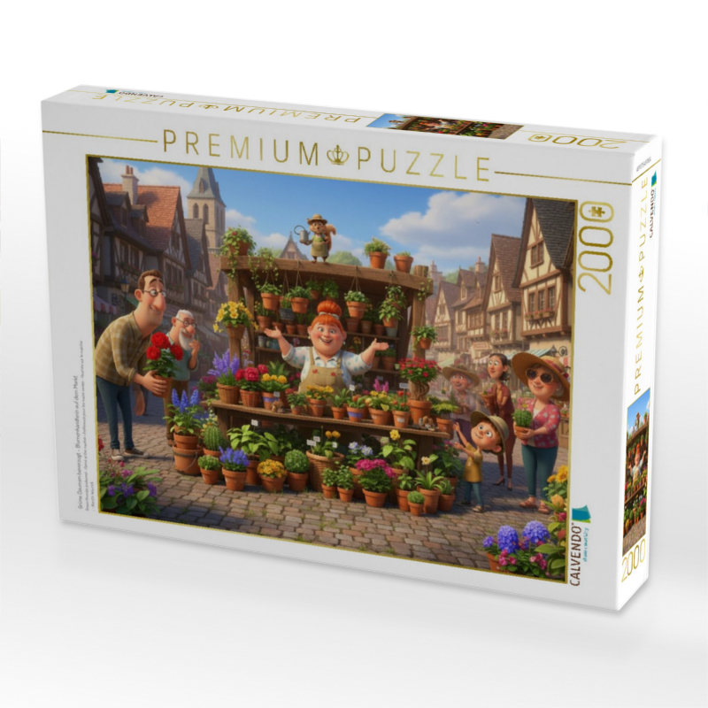 Grüne Daumen bevorzugt - Blumenhändlerin auf dem Markt