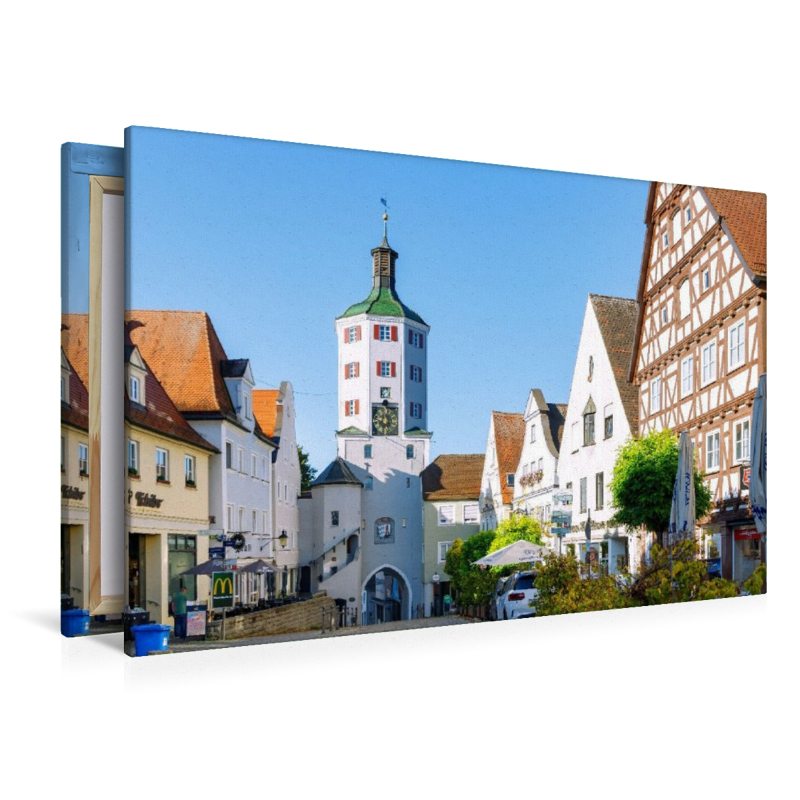 Günzburg: Marktplatz, Fachwerkhaus und Unteres Tor