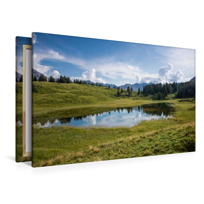 Unterer Prätschsee in Arosa in den Schweizer Alpen