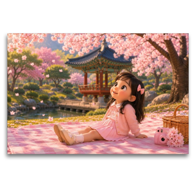 Kirschblüten Picknick in Seoul