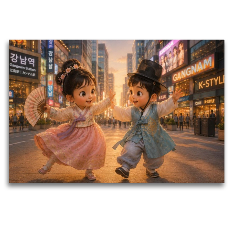 Tanz der Lichter in Gangnam