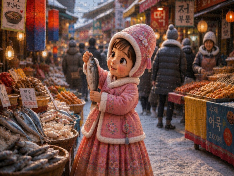 Am Markt in Seoul