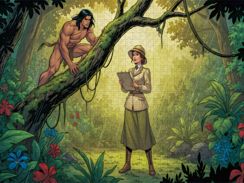 Tarzan begegnet erstmals der schönen Jane