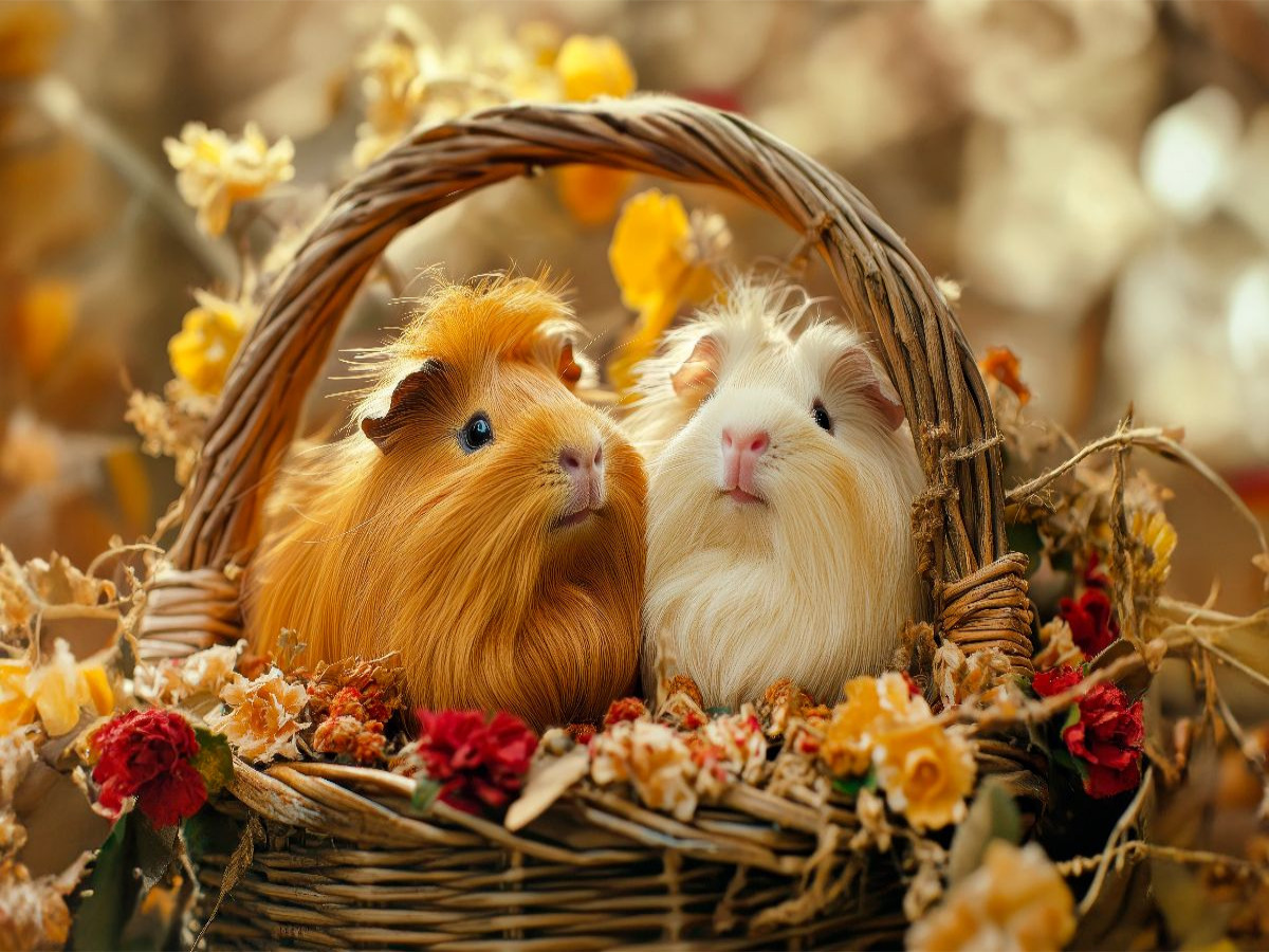 Meerschweinchen Liebe im Landhausstil