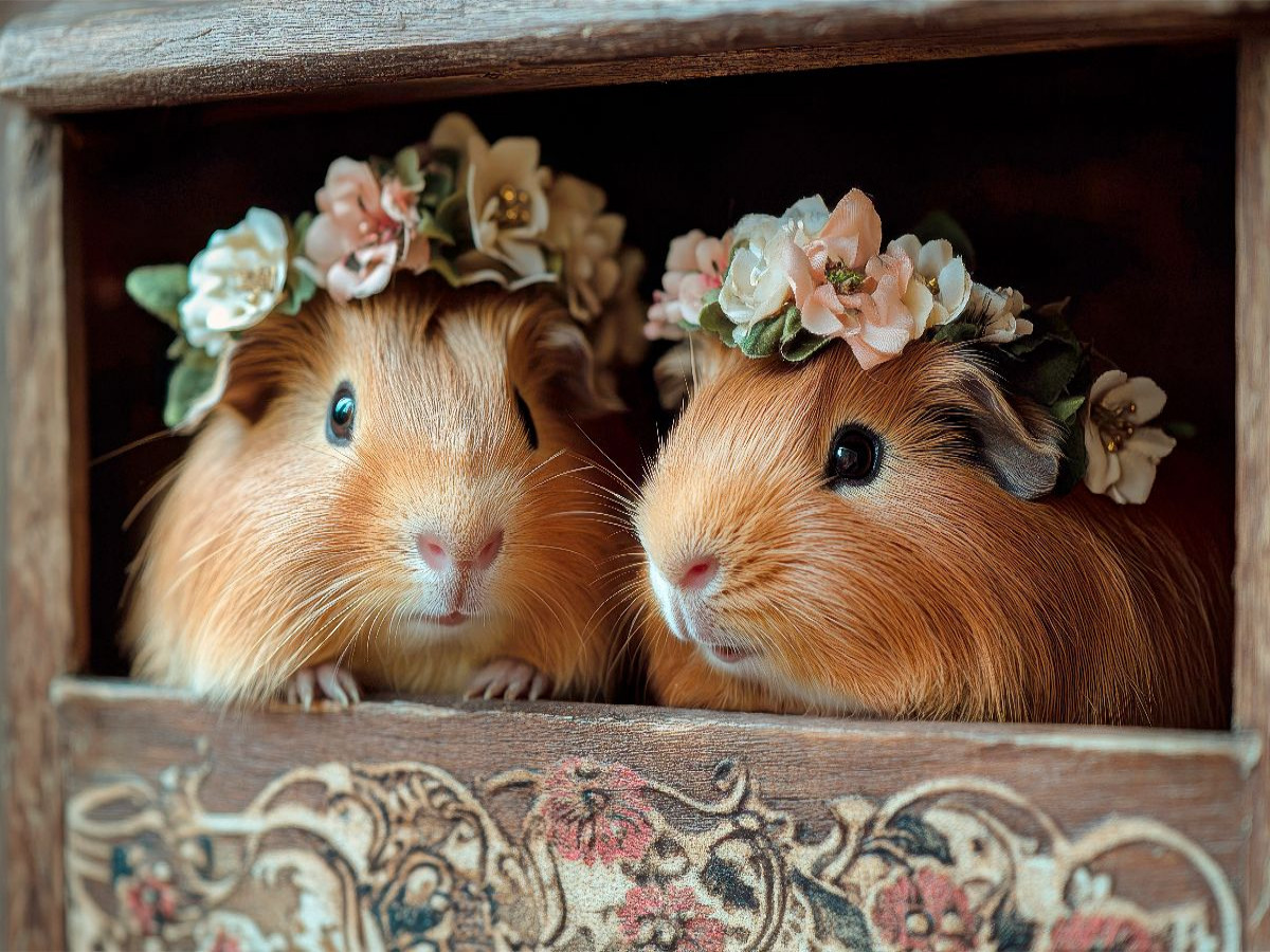Vintage Charme mit Meerschweinchen