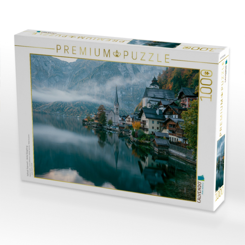 Hallstatt, Österreich – Herbst Spiegelung