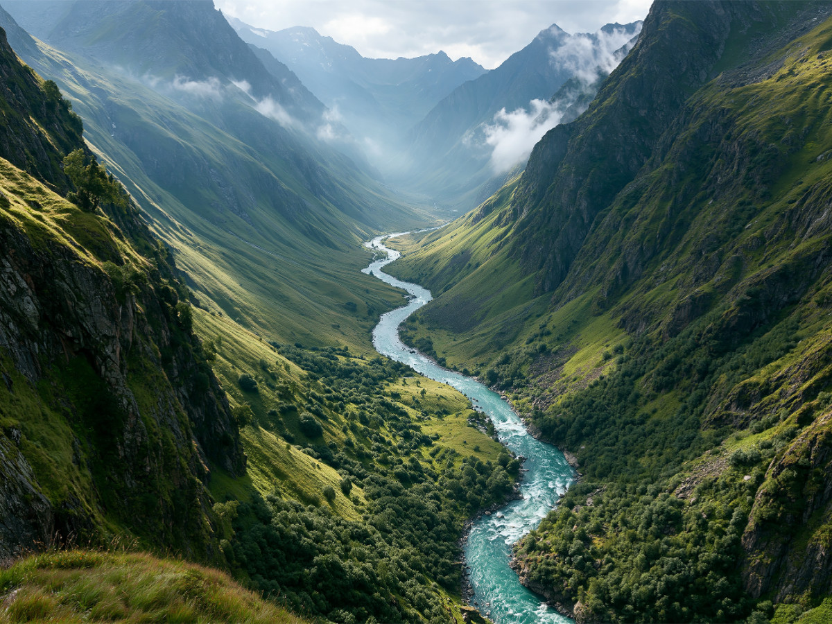 Türkisfarbenes Wasser in unberührter Natur