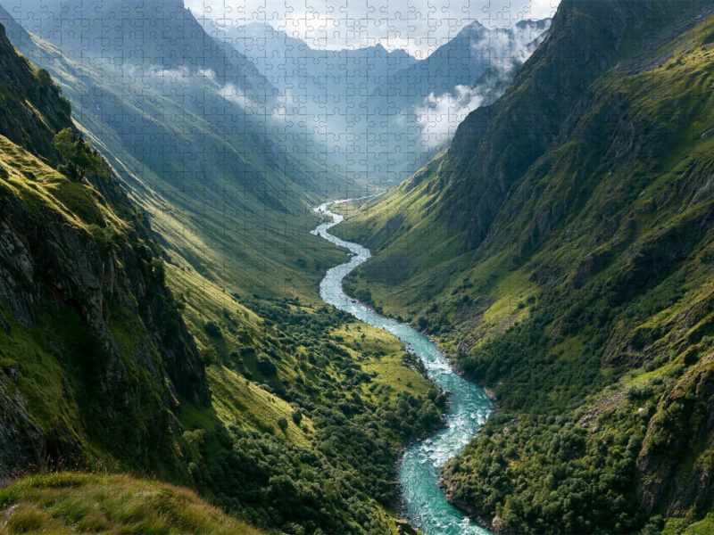 Türkisfarbenes Wasser in unberührter Natur