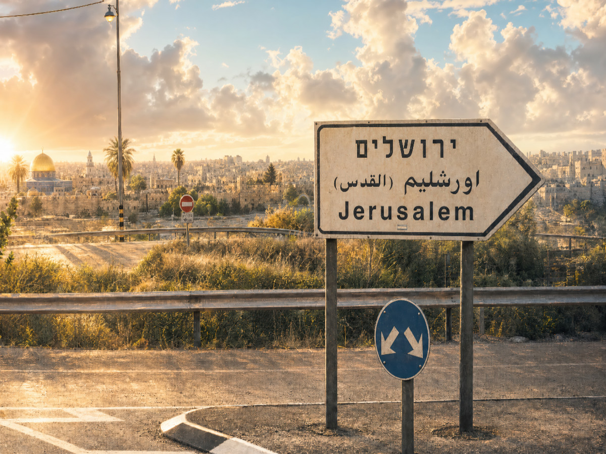 Jerusalem Strassenschild