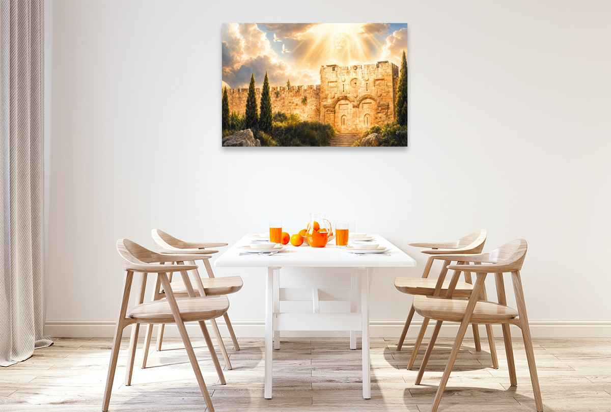 Jerusalem Goldenes Tor mit Löwe von Judah