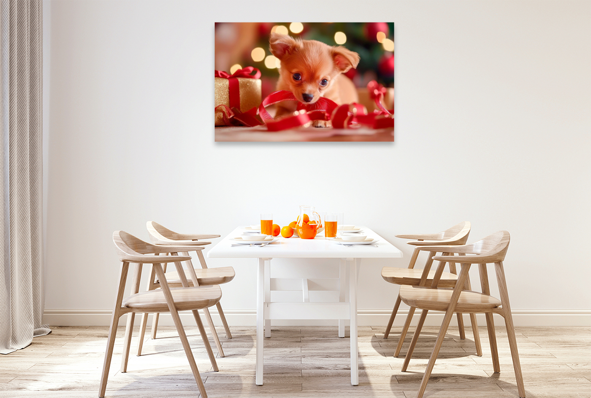 Weihnachtlicher Chihuahua Zauber auf vier Pfoten