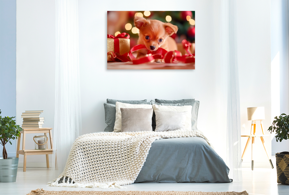 Weihnachtlicher Chihuahua Zauber auf vier Pfoten