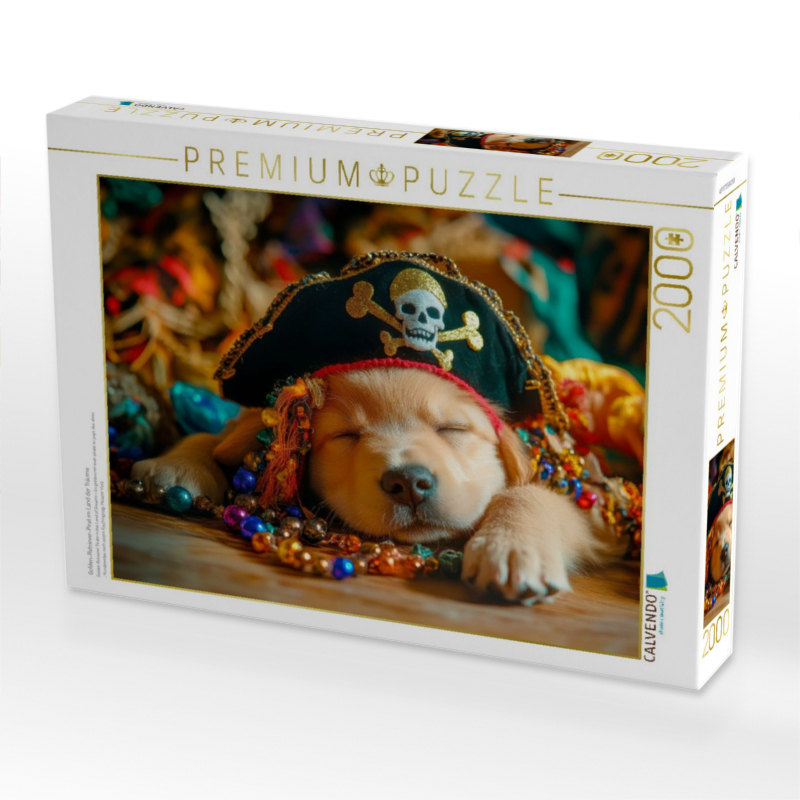Golden-Retriever-Pirat im Land der Träume