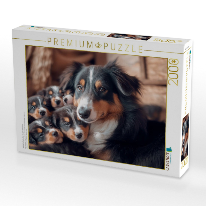 Niedliche Australian Shepherd Familie