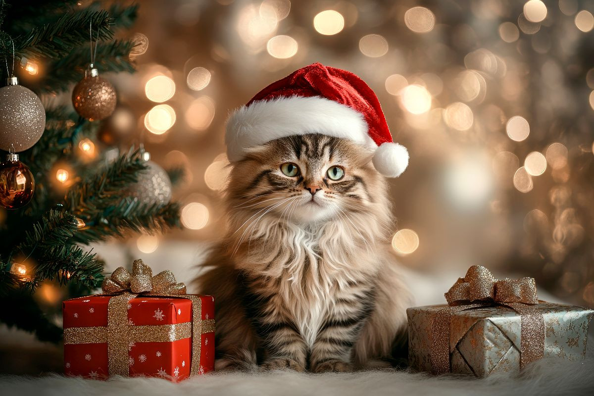Weihnachtszauber auf Samtpfoten